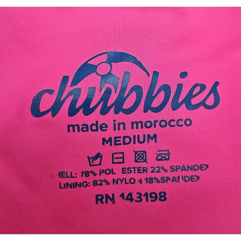 Chubbies Womens The Electric One Piece Swimsuit Medium Retro Neon Cheeky Tropic - Picture 3 of 6